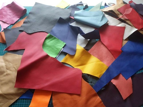 Mix colour leather large - leather,